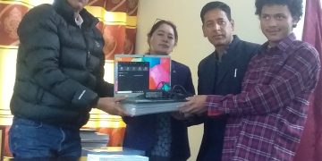 दृष्टि बिहीन लाइ ल्याप्टप सहयोग