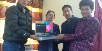 दृष्टि बिहीन लाइ ल्याप्टप सहयोग